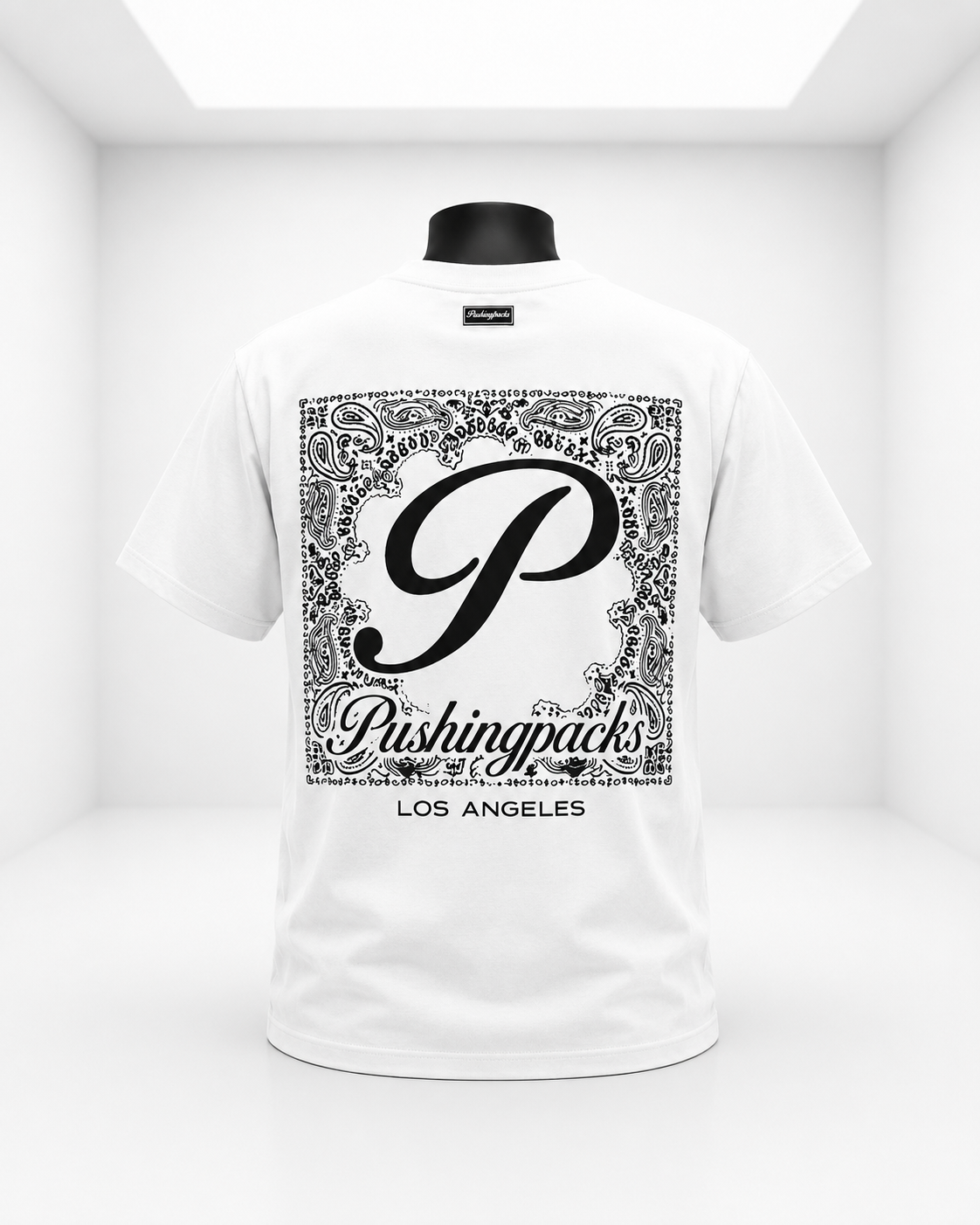 Pushing Packs White Bandanna Shirt
